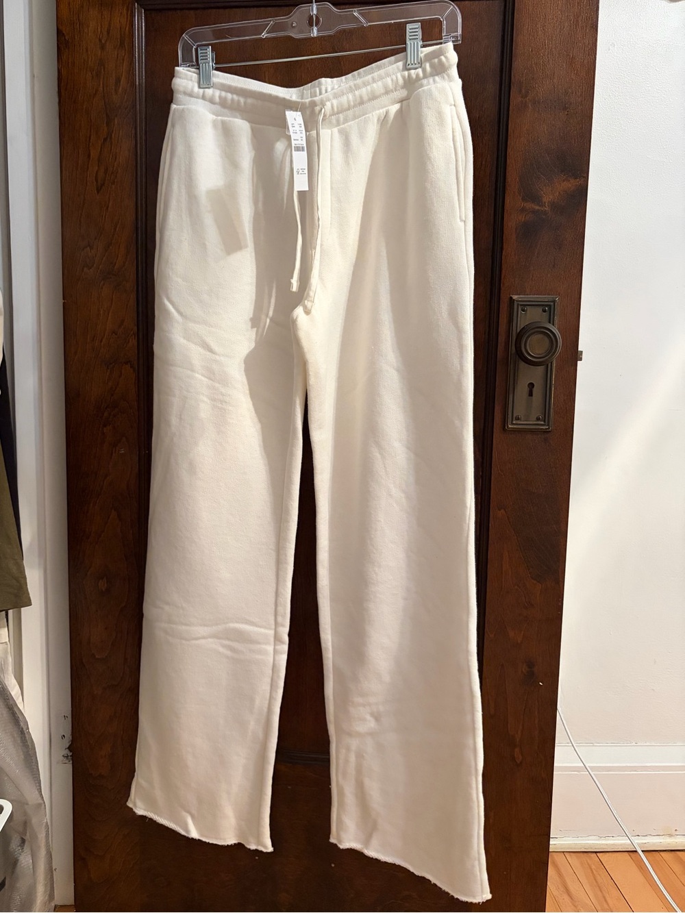 J. Crew Heritage Cream Wide Leg Sweatpants